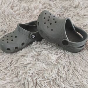Kids Gray Clogs, Crocs